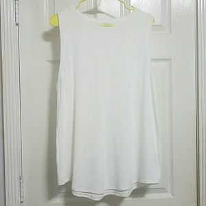 Gap white softspun tank top